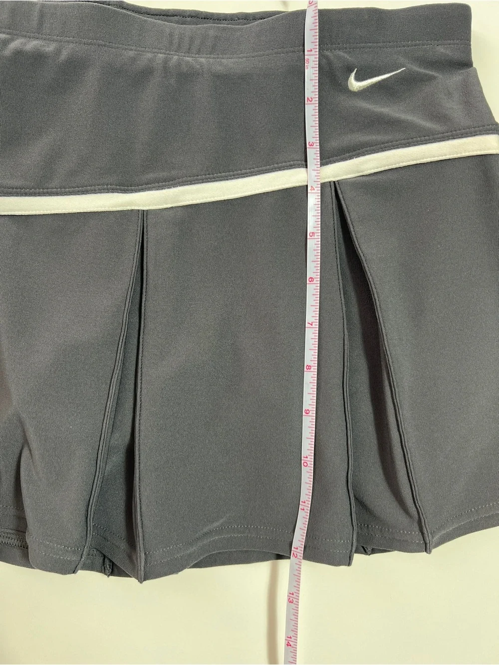 Nike Dri-FIT Tennis Skort Women’s S Charcoal Gray Pleated Athletic Skirt Shorts